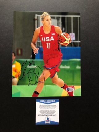 Elena Delle Donne Hot Signed Autographed Team Usa 8x10 Photo Beckett Bas