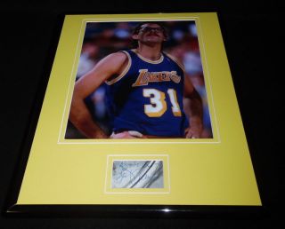 Kurt Rambis Signed Framed 11x14 Photo Display Lakers Knicks