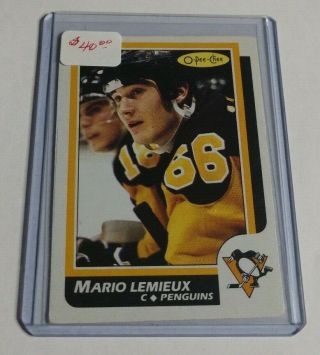 Mario Lemieux - 1986/87 O - Pee - Chee - 122 - Penguins -
