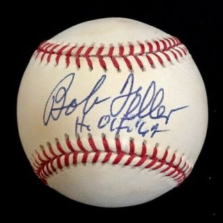 Bob Feller Dec2010 Hof 62 Psa/dna Signed Authentic Autographed Baseball Indians