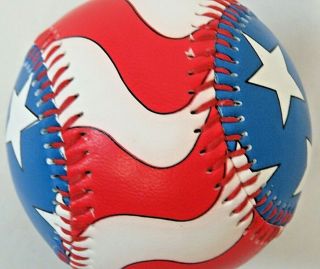 Vintage Wallen 1995 Unforgettaball Baseball USA Stars & Stripes Collectors Ball 5