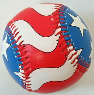 Vintage Wallen 1995 Unforgettaball Baseball USA Stars & Stripes Collectors Ball 6