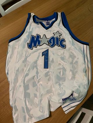 TMAC Tracy McGrady adidas autographed Orlando Magic memorabilia sneakers jersey 2