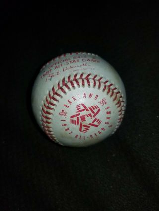 Official 1987 All Star Game Baseball White Ball