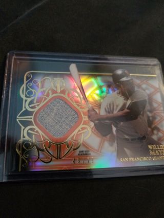 2015 Topps Tribute Willie Mays Jersey 49/75