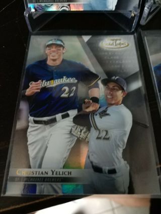 2018 Topps Gold Label Class 3 Red 58 Christian Yelich /25,  Class 3,  1 - black,  1 4