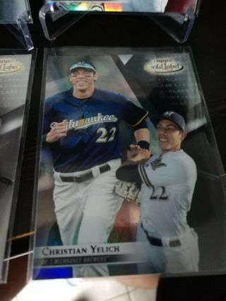 2018 Topps Gold Label Class 3 Red 58 Christian Yelich /25,  Class 3,  1 - black,  1 5