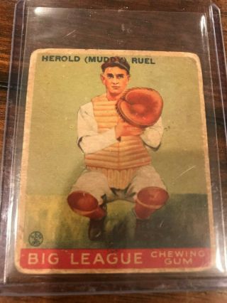 1933 Goudey Herold Muddy Ruel Goudey Big League Chewing Gum 18
