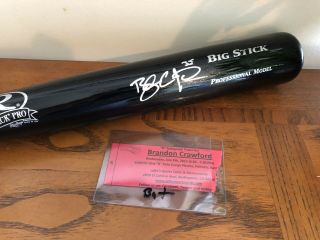 SF San Francisco Giants BRANDON CRAWFORD SIGNED Autographed BASEBALL BAT Leftys 2