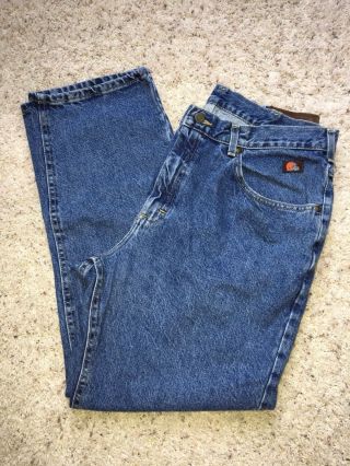 Vintage Nfl Cleveland Browns Blue Denim Jeans Pants 100 Cotton 38 X 30