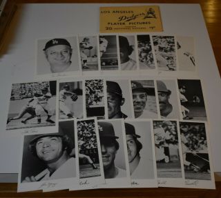 1975 Los Angeles Dodgers Player Pictures Set Of (20) W/ Envelope