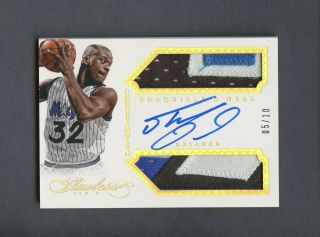 2013 - 14 Panini Flawless Gold Greats Shaquille O 