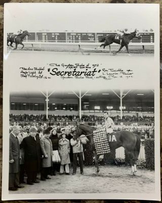 Secretariat 1972 Garden State Futurity Stakes Winners Circle Photograph 8x10
