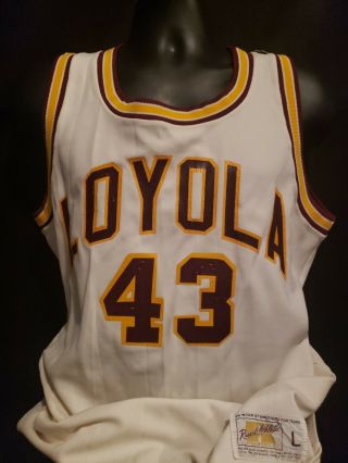 Loyola Chicago Ramblers Vintage Basketball Jersey White Adult L