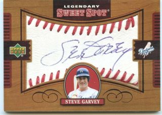 2002 Sweet Spot Legendary Classic Auto/patch La Dodger Great Steve Garvey