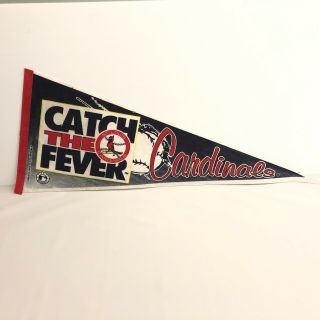 St.  Louis Cardinals Baseball Pennant 30 " X 12 " Catch The Fever Mlb 1993