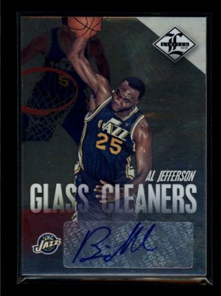 Al Jefferson 2012/13 Panini Limited Glass Cleaners Auto 08/49 (bv=$20) Ag5379
