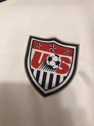 Authentic Nike Dri - Fit National Team USA Mens Soccer White World Cup Jersey XL 3