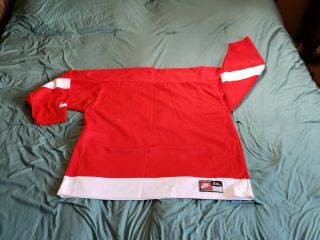 Vintage Nike Detroit Red Wings Hockey Jersey XXL 6