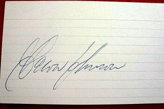 Deron Johnson Signed Index Card 1960 Ny Yankees Baseball 3x5 Reds Phillies Dec.