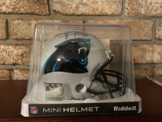 Luke Kuechly Autographed/signed Nfl Carolina Panthers Mini Helmet Riddell