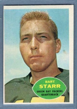 1960 Topps 51 Bart Starr (hof) Ex - Mt Go131