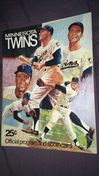 Vintage 1970 Minnesota Twins Official Program & Scorecard