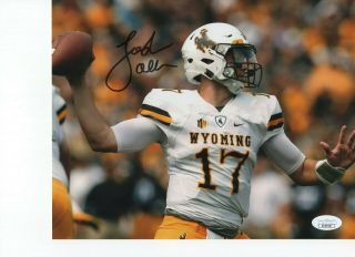 Josh Allen Wyoming Cowboys Signed 8x10 Photo W/jsa 4