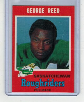 1971 O - Pee - Chee 103 George Reed " Saskatchewan Roughriders " Nrmt To Mt
