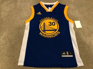 Youth Adidas Nba Steph Curry Golden State Warriors Jersey Small