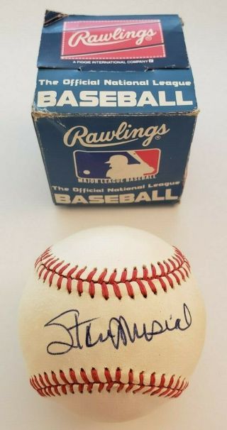 Stan Musial Signed Autographed Baseball St Louis Cardinals Hof Official Ball