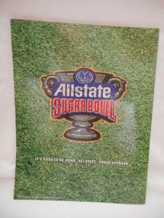 2007 Sugar Bowl LSU Notre Dame Football Program 5