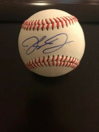 Jacoby Jones Signed Non Official Baseball Jsa V43800