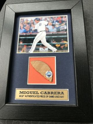 Detroit Tigers Miguel Cabrera 2013 Game Bat Autograph Authenticated
