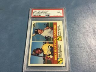 1984 Topps Tiffany Wade Boggs/madlock 131 Batting Leaders Baseball Card Psa 9