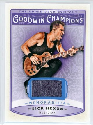 2019 Goodwin Champions [ Nick Hexum ] Shirt Memorabilia Jersey Relics 311 Band