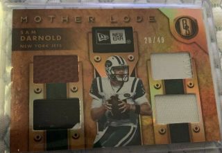 2019 Gold Standard Sam Darnold Mother Lode Football Patches Tag 28/49