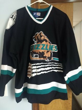 Vintage Denver Grizzlies Hockey Jersey Size Xl