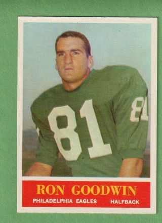 1964 Philadelphia 133 Ron Goodwin Eagles Nm,