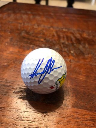 Henrik Stenson Signed Masters Golf Ball Psa Dna Autographed Pga