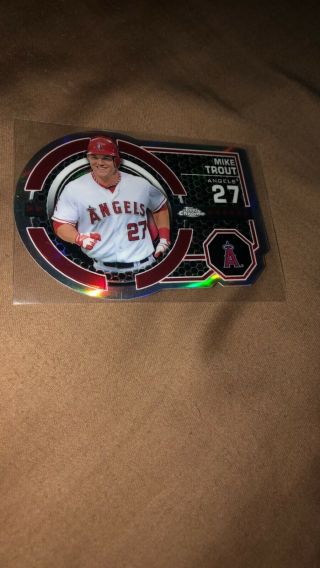 Mike Trout 2013 Topps Chrome Die - Cut Dynamic Refractor Los Angeles Angels