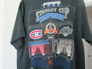 Starter 1993 Stanley Cup Montreal Canadiens Los Angeles Kings Shirt,  Size Xl