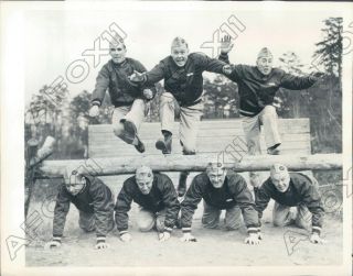 1943 College Coaches & Administrators Chapel Hill For Navy Training Press Photo