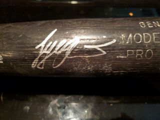 Tyler Austin Autograph Game Baseball Bat Jsa Authenticated