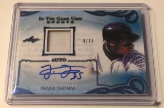 2019 Frank Thomas Leaf In The Game Sports Auto Jersey /35