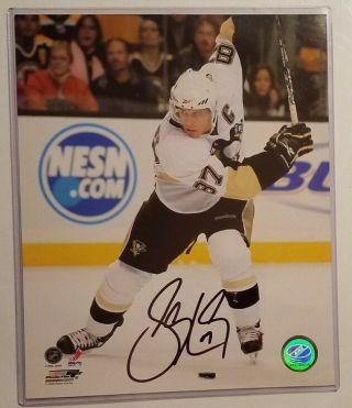 Sidney Crosby Hand Signed Autographed Auto Pittsburgh Penguins 8 X 10 Photo