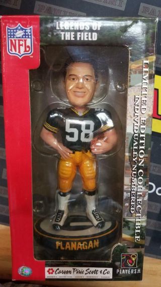 Green Bay Packers Mike Flanagan Legends Of The Field Bobblehead