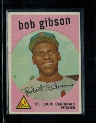 1959 Topps Bob Gibson Rc 514 St.  Louis Cardinals Fr