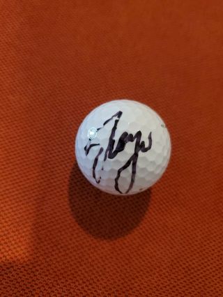Sergio Garcia Signed Golf Ball Proof Masters Champ Flag Autograph