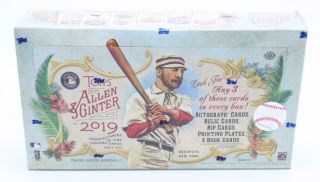 2019 Topps Allen & Ginter Mlb Baseball Factory Hobby Box